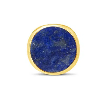 Gem Bazaar Jewellery Women's Blue / Gold Lovely Lapis Ring In Multi