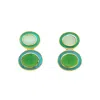 Gem Bazaar Jewellery Women's Blue / Green / Gold Chrysophrase Bon Bons