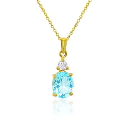 Gem Bazaar Jewellery Women's Blue Maid In Heaven Pendant