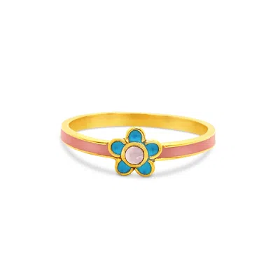 Gem Bazaar Jewellery Women's Blue / Pink / Purple Fleury Pink Ring
