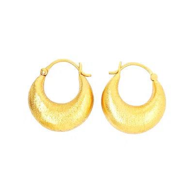 Gem Bazaar Jewellery Women's Cashew Earrings In Brushed Gold