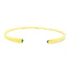 Gem Bazaar Jewellery Women's Gold / Green Grace Bangle With Green Onyx