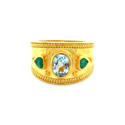 Gem Bazaar Jewellery Women's Gold The Coronation Ring