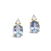 Gem Bazaar Jewellery Women's Gold / White / Blue Maid In Heaven Earrings In Multi