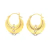 Gem Bazaar Jewellery Women's Gold / White Pearl Cashew Earrings