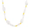Gem Bazaar Jewellery Women's Gold / White The Margo Necklace In Multi
