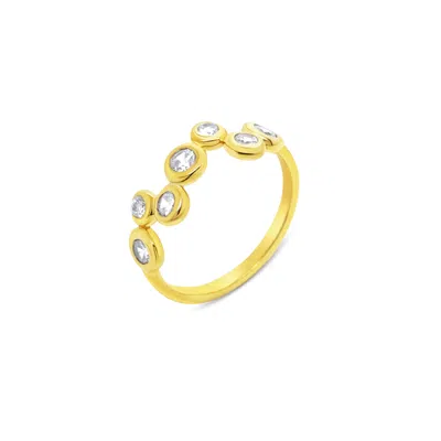 Gem Bazaar Jewellery Women's Gold / White Ziggy Stardust Ring