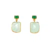 Gem Bazaar Jewellery Women's Green / Gold / Blue Semi-colon