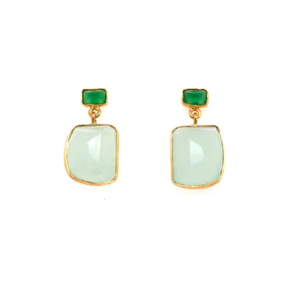 Gem Bazaar Jewellery Women's Green / Gold / Blue Semi-colon