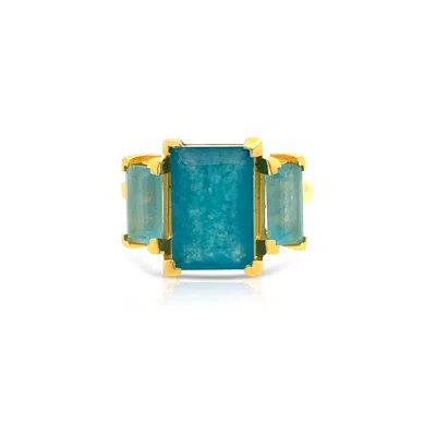 Gem Bazaar Jewellery Women's Green / Gold Moonbeam In Multi