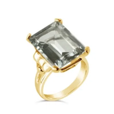 Gem Bazaar Jewellery Women's Green / Gold Spirit Of Nature Ring In Multi