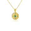 Gem Bazaar Jewellery Women's Green Turquoise Birthstone Mythology Pendant In Green