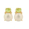 Gem Bazaar Jewellery Women's Green / White / Gold Green Eyed Girl In Multi