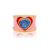 Gem Bazaar Jewellery Women's Love Heart Ring In Pink In Pink