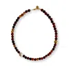 Gem Island Women's Brown / Gold / White Bruna Necklace
