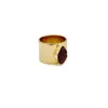 Gem Island Women's Gold / Red Deva Ring