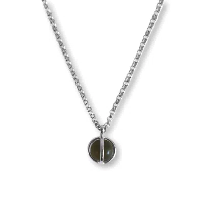 Gem Island Women's Green / Silver Lucia Silver Necklace
