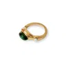 Gem Island Women's Green / White Chira Ring
