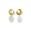 Gem Island Women's Neutrals / Gold Lidy Earrings