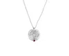 Gem Island Women's Red / Silver Dolce Vita Silver Necklace