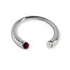 Gem Island Women's White / Red / Silver Silver Teresa Bracelet