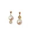 Gem Island Women's Yellow / Orange / White Mira Earrings