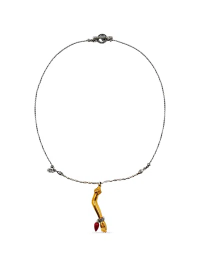 Gem Kingdom Arm-motif Pendant Necklace In Gold