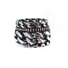 Gem Kingdom Black Back To The Future - Solid Stacked Sterling Silver Rings Men