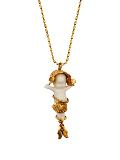 Gem Kingdom Dutch Girl Necklace In Gold