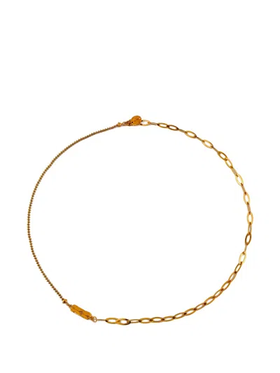 Gem Kingdom Logo-engraved Multi-chain Necklace In Gold