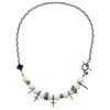 Gem Kingdom Men's White / Silver Rebel Rebel Necklace Crusade In Multi