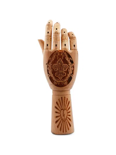 Gem Kingdom Patterned Wooden Hand In Neutral