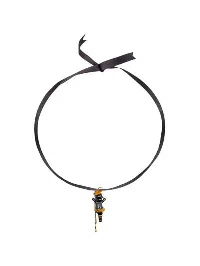 Gem Kingdom Pavlova Choker In Black