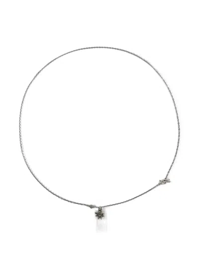 Gem Kingdom 水钻吊饰项链 In Silver