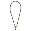 Gem Kingdom Women's Black / Gold Midnight Diamond Necklace In Multi