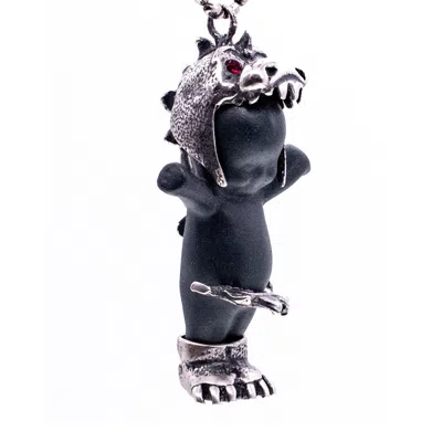 Gem Kingdom Women's Black / Silver Happy Baby - Dragon Black And Silver In Multi