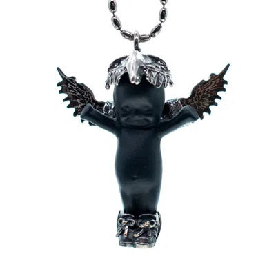 Gem Kingdom Women's Black / Silver Happy Baby Phoenix Silver Black