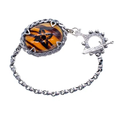 Gem Kingdom Women's Brown Amber Bracelet