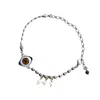 Gem Kingdom Women's Brown / Silver / White Eye Love You Bracelet Brown Eye