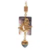 Gem Kingdom Women's Gold / Grey Single Dragon Earring Gold Plated In Multi