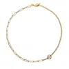 Gem Kingdom Women's Gold Plated Basic Chain Necklace - 50 Cm Various Links In Gold