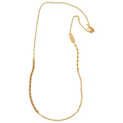Gem Kingdom Women's Goldplated Basic Chain Geo
