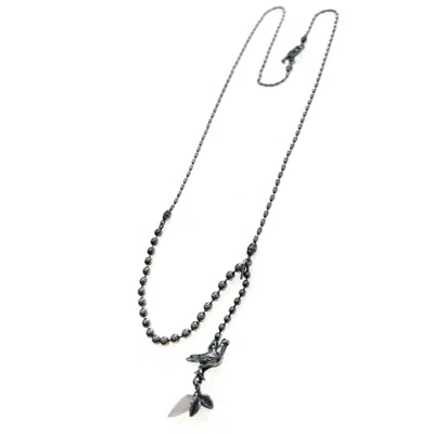 Gem Kingdom Women's Silver / White Sterling Silver Dove Necklace White M In Multi