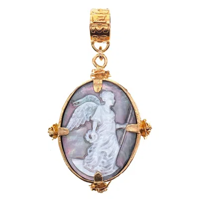 Gem Kingdom Women's White / Black Nike Cameo Reversible Pendant In Green