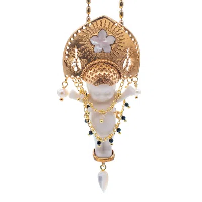 Gem Kingdom Women's White / Gold Happy Baby Koko Gold White In Multi