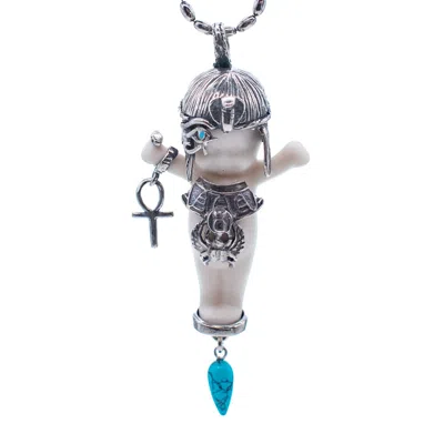 Gem Kingdom Women's White / Silver / Blue Happy Baby - Cleo White And Silver In Multi