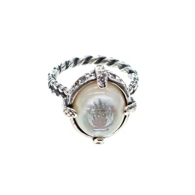 Gem Kingdom Women's White / Silver Flame Ring White