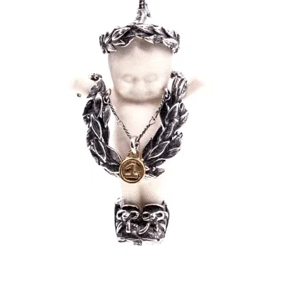 Gem Kingdom Women's White / Silver Happy Baby - Olympia White And Silver In Metallic