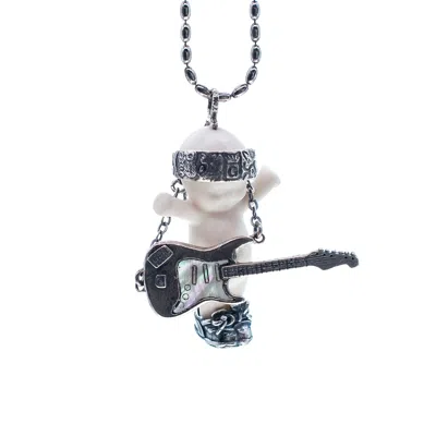 Gem Kingdom Women's White / Silver Happy Baby- Rock-a-bye Silver White In Metallic