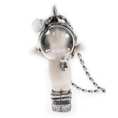 Gem Kingdom Women's White / Silver Happy Baby Major Tom Silver White In Multi